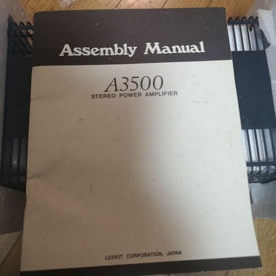 LUXKIT A3500 STEREO POWER AMPLIFIER KIT BY LUXMAN JAPAN VINTAGE AUDIO AMP
