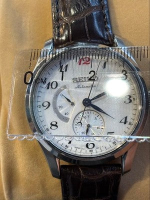 SEIKO PRESAGE SPB059J1 6R27-00J0 AUTOMATIC WATCH POWER RESERVE DATE BOX AS IS