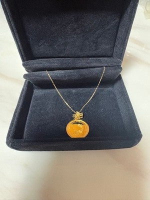 HELLO KITTY 50TH ANNIVERSARY 2024 GOLD COIN NECKLACE 1/25 OZ W/ CERTIFICATE NEW