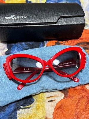 Hysteric Mini DITA Kids Sunglasses Red Frame Black Lens /w Pouch Excellent Rare