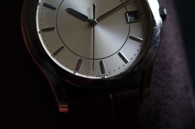 SEIKO CREDOR SIGNO 8J82-0AA0 HIGH ACCURACY QUARTZ CHAMPAGNE SUNRAY MENS WATCH