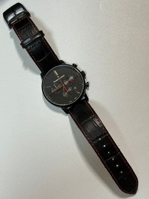 MAURICE LACROIX ELIROS CHRONOGRAPH EL1098-PVB01-310-1 BLACK PVD QUARTZ BOXED