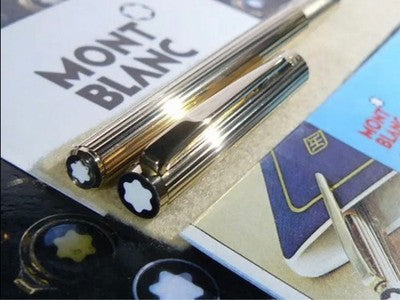 Montblanc Noblesse 1147 Fountain Pen Gold Plated EF Used Rare w Docs From Japan