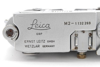 LEICA M2 35MM FILM CAMERA RANGEFINDER SILVER CHROME TESTED