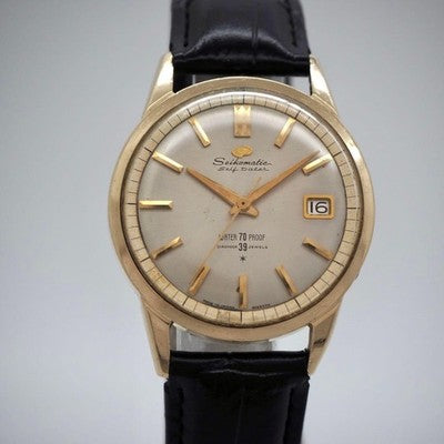 SEIKO SEIKOMATIC SELF DATER 39 JEWELS AUTOMATIC MEN WATCH SD RARE VINTAGE