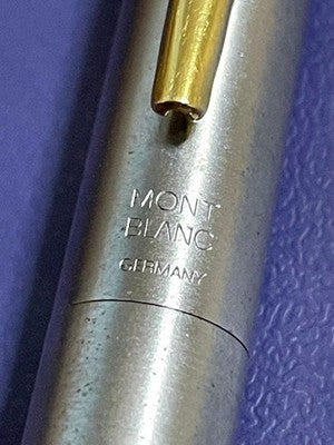 Montblanc Fountain Pen Silver Gold Combination Metal Used From Japan