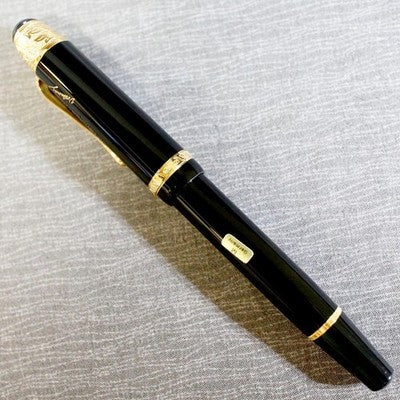 MONTBLANC VOLTAIRE WRITERS EDITION FOUNTAIN PEN 1995 18K M NIB SILVER VERMEIL JP