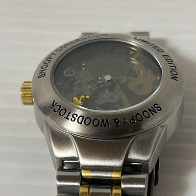 SNOOPY COLLECTION 2000 SHADOW SKELETON WATCH LIMITED 5000 HAND WIND RARE MODEL