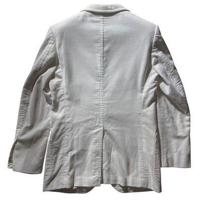 TOM FORD CREAM CORDUROY 2B TAILORED JACKET MEN SIZE 48 MADE IN ITALY