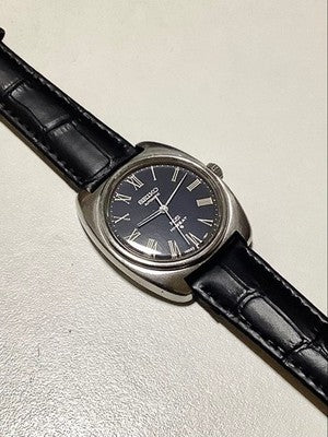 KING SEIKO 56KS 5621-7000 AUTOMATIC HI-BEAT BLUE ROMAN DIAL WATCH VINTAGE