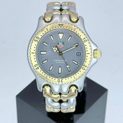 TAG HEUER CELL PROFESSIONAL S95.213 GRAY QUARTZ 200M WATER RESISTANT WATCH 33MM