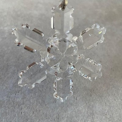 SWAROVSKI 1992 CHRISTMAS SNOWFLAKE CRYSTAL ORNAMENT WITH BOX RARE GOOD LIMITED