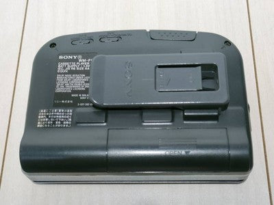 Sony WM-FK2 Cassette Player Blue Excellent /w Remote Cable Used from Japan