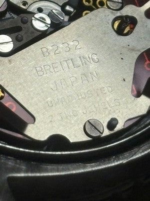 BREITLING CHRONOGRAPH REVEIL A51035 STEEL QUARTZ ANALOG DIGITAL WATCH USED BOX