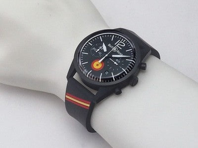 BELL & ROSS VINTAGE BR126 INSIGNIA CHRONOGRAPH ES BRV126-BL-CA-CO/ES SPAIN WATCH