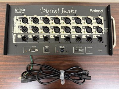 ROLAND DIGITAL SNAKE S-1608 STAGE UNIT 16 CHANNEL INPUT 8 CHANNEL OUTPUT USED