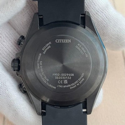 CITIZEN ATTESA CC4055-14H ECO-DRIVE F950 GPS SOLAR TITANIUM MENS WATCH