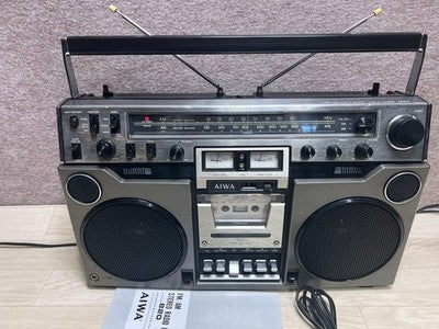 AIWA TPR-820 VINTAGE BOOMBOX STEREO CASSETTE RADIO FROM JAPAN TESTED WORKING