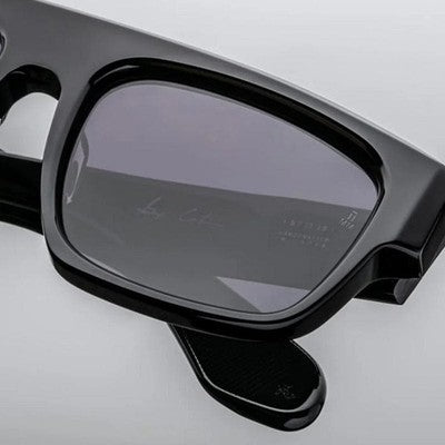 JACQUES MARIE MAGE RITZ NOIR SUNGLASSES BLACK SQUARE FRAME UNUSED W/ CASE MINT