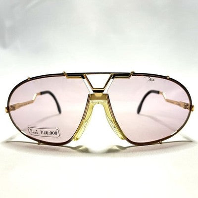 CAZAL SUNGLASSES 906 GOLD AUTH VINTAGE 90'S UNUSED W/REPLACEMENT LENS, CASE, BOX