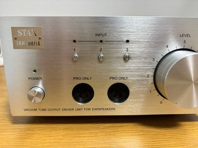 STAX SRM-007TA TUBE HEADPHONE AMPLIFIER DRIVER UNIT XLR RCA INPUT JAPAN