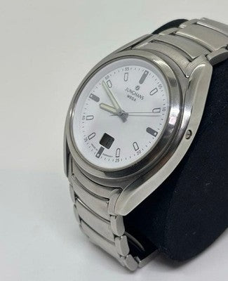 JUNGHANS INTEGRAL MEGA RADIO-CONTROLLED MEN'S WRISTWATCH ROUND FACE GERMAN MADE