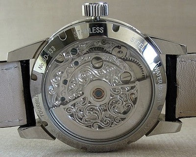 MEMORIGIN AT1003-SSWHBKR GRAND MANUFACTURE TOURBILLON SS BACK SCALE AT