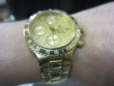 RAYMOND WEIL AMADEUS 200 AUTO CHRONOGRAPH 7750 GOLD WATCH REF7705 JP