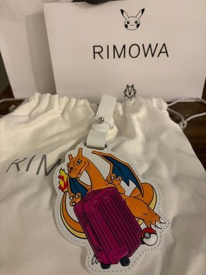 RIMOWA POKEMON CHARIZARD LEATHER CHARM LIMITED JAPAN EXCLUSIVE NEW AUTHENTIC