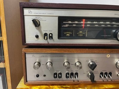 LUXMAN L-540 AMPLIFIER WL-550 TUNER SET VINTAGE AUDIO FOR PARTS REPAIR