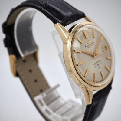 SEIKO SEIKOMATIC SELF DATER 39 JEWELS AUTOMATIC MEN WATCH SD RARE VINTAGE