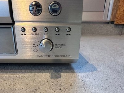 DENON DRR-F101 STEREO CASSETTE DECK TAPE PLAYER TESTED PLAYBACK WORKING VINTAGE