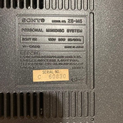 SONY ZS-M5 CD MD MINIDISC BOOMBOX RADIO PORTABLE STEREO FOR PARTS OR NOT WORKING