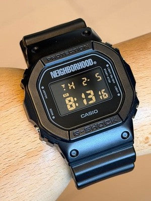 CASIO G SHOCK DW5600 NEIGHBORHOOD LIMITED COLLAB BLACK WATCH RARE VTG BOXED
