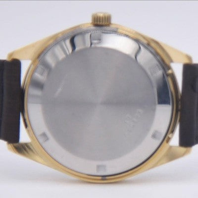 LONGINES ULTRA-CHRON AUTOMATIC DATE SILVER DIAL GOLD CASE SWISS MENS WATCH USED