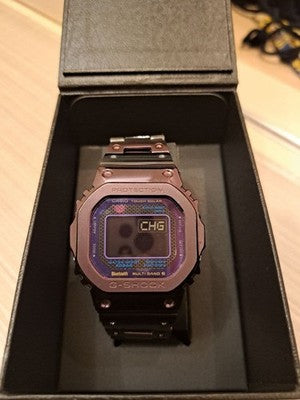 CASIO G-SHOCK FULL METAL GMW-B5000PB-6JF PURPLE MIDNIGHT BLUE TOUGH SOLAR