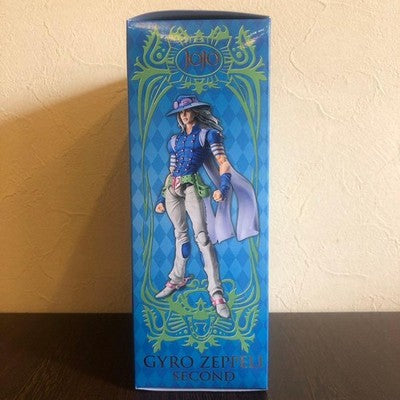 SUPER ACTION STATUE GYRO ZEPPELI JOJO PART 7 STEEL BALL RUN FIGURE NEAR MINT