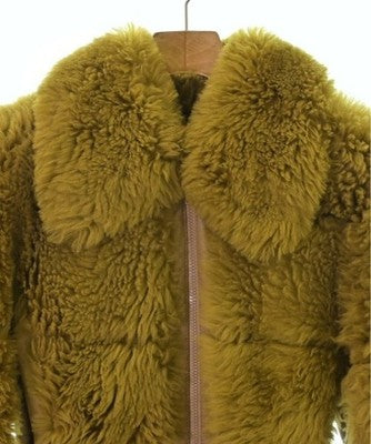 CHLOE WOMEN SHEARLING SHEEPSKIN COAT BROWN SIZE 34 XXS ZIP ITALY PRE OWNED