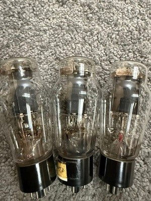 WESTERN ELECTRIC 350B VACUUM TUBES (SET OF 3) - TESTED & WORKING