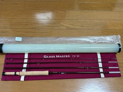 TIEMCO GLASS MASTER FLY ROD 7'6" #4 4PC W/CASE EXCELLENT CONDITION JP
