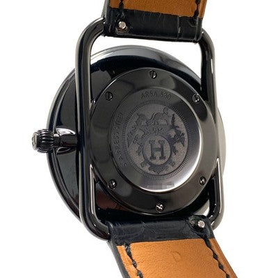 HERMÈS ARCEAU RONDE DES HEURES LIMITED TO 300 PIECES AR5A.530 QUARTZ BLACK PVD