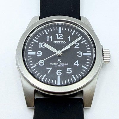 SEIKO NANO UNIVERSE SUS REISSUE SCXP155 BLACK MILITARY QUARTZ LIMITED WATCH