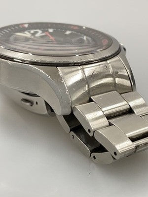 HAMILTON KHAKI NAVY GMT H775550 AUTOMATIC BLACK DIAL STAINLESS STEEL MEN'S WATCH