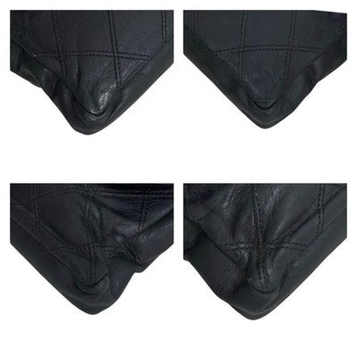 CHANEL BODY/BELT BAG, WAIST POUCH, MATELASSÉ, BLACK, LEATHER WOMEN GENUINE ITAL