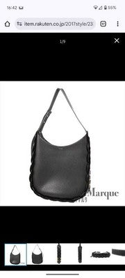 CHLOE DARYL MEDIUM SHOULDER BAG BLACK LEATHER D08DQY WOMENS LUXURY HANDBAG