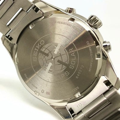 SEIKO ASTRON 8X SERIES SBXB085/8X22-0AG0-2 GPS SOLAR TITANIUM BLACK DIAL MEN'S