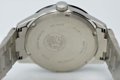 CITIZEN ECO-DRIVE MEN'S STAINLESS STEEL WATCH AW1164-53E, NEAR MINT CONDITION