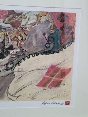 AKIRA KUROSAWA KAGEMUSHA LITHOGRAPH KAWAKAJIMA SIGNED LTD 250 COA 1999