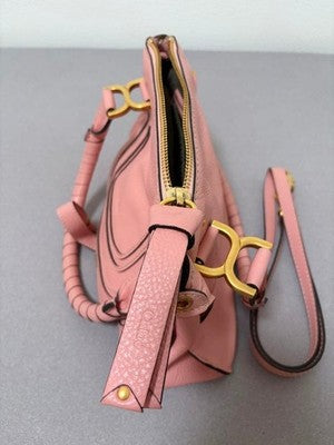 CHLOE MARCIE 2-WAY BAG CHC17WS9281616L5 COWHIDE LEATHER FALLOW PINK USED