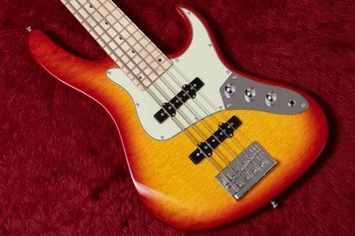 WOOFY BASSES ONE SERIES HANK 5 M PLUS 5-STRING BASS CHERRY SUNBURST